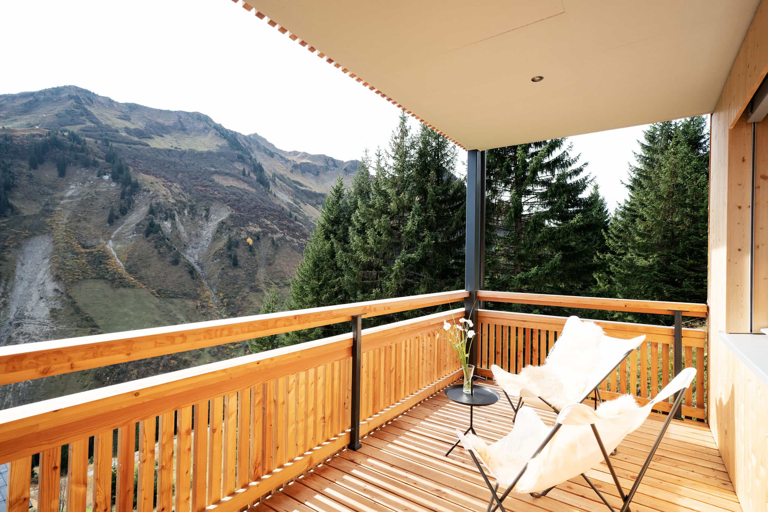 Alpin Apartments Landhaus Damüls Top 1 Terasse