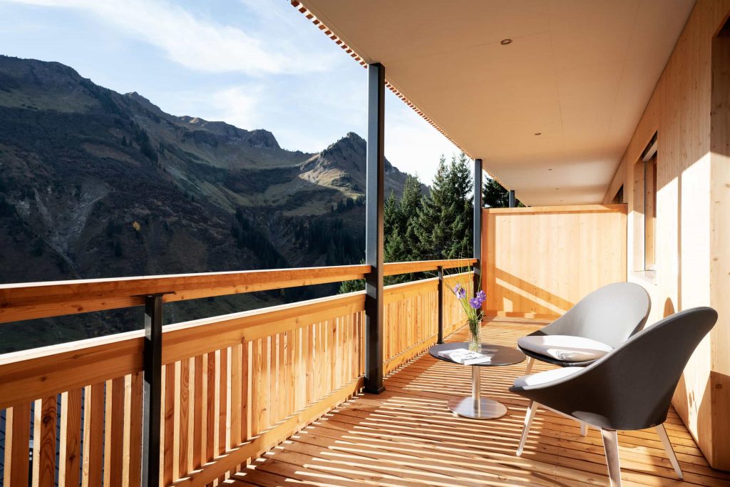 Alpin Apartments Landhaus Damüls Top 3 Terasse