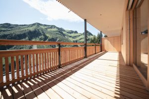 Alpin Apartments Landhaus Damüls Top 3 Terasse