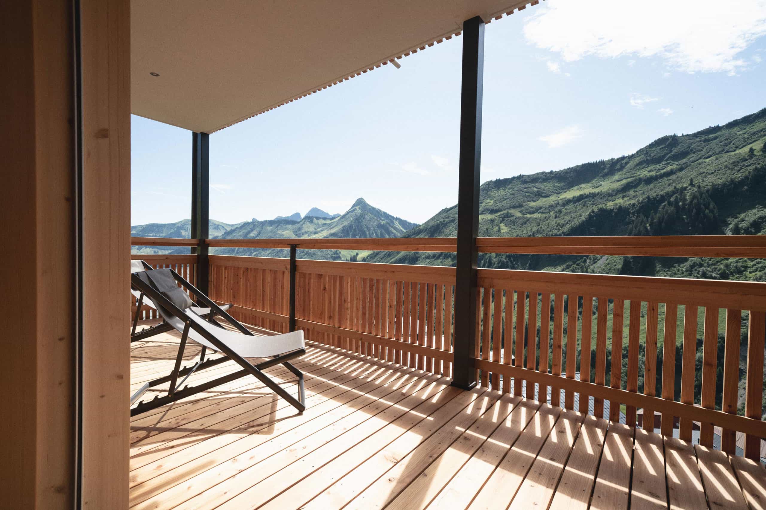 Alpin Apartments Landhaus Damüls Top 8 Terasse